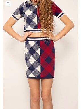 Girls - Central Park West KID 2 piece set in Shiloh Mixed Plaid